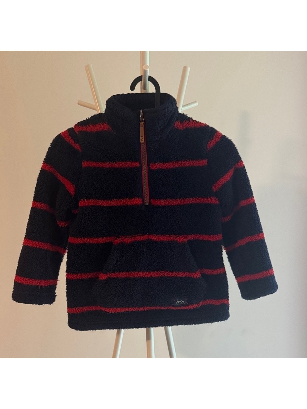 Joules Cozy Striped Kids Fleece Pullover